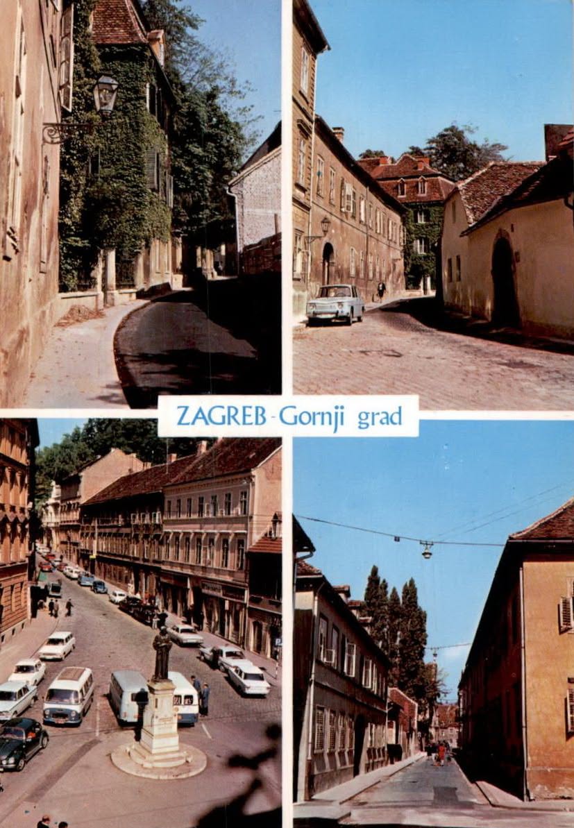 Gornji grad. Razglednica 1960-ih godina
